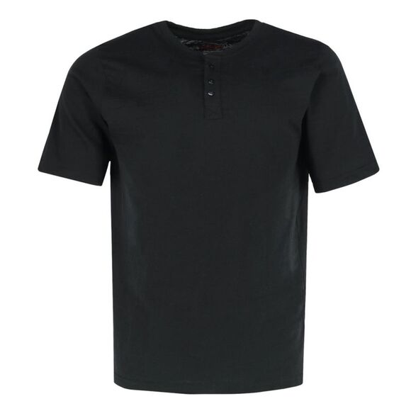 Ten West Apparel Men's Henley Short Sleeve and Plaid Pajama Pant Set - Picture 2 of 3